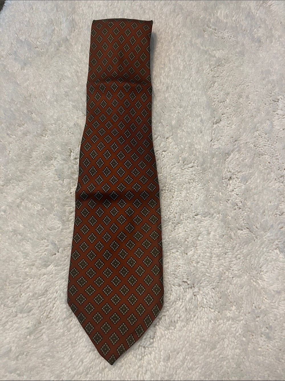 Vintage Fendi Geometric Silk Tie